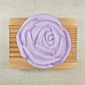 Schafmilchseife Rose mit Lavendel 